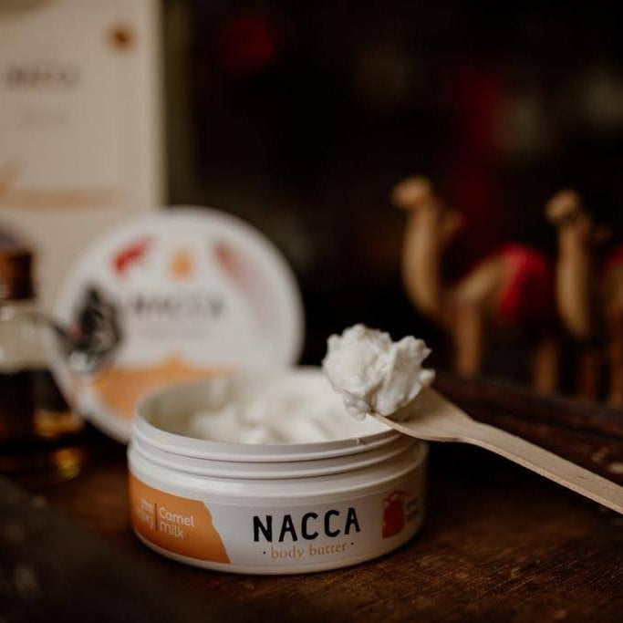 חמאת גוף חלב נאקות וחמאת שיאה