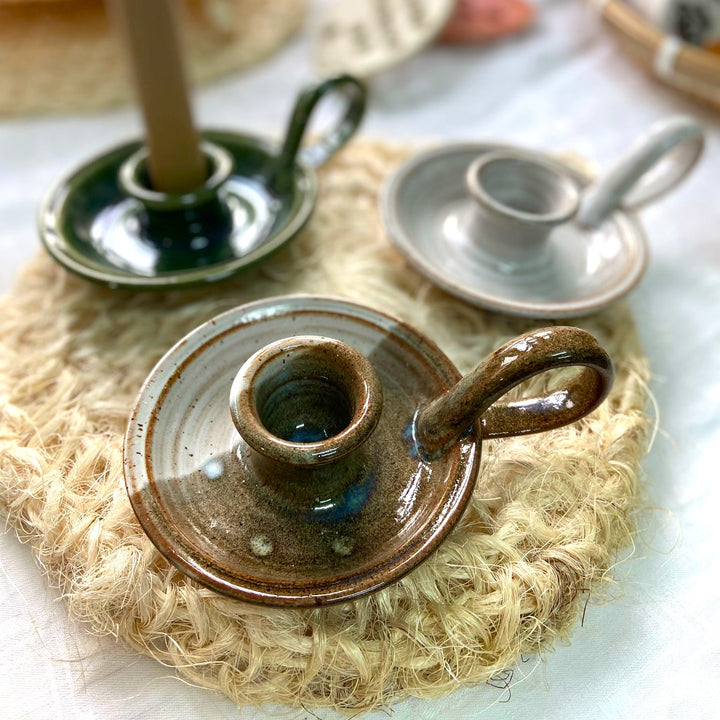 פמוט קרמיקה בעבודת יד