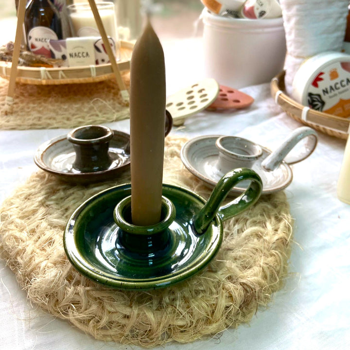 פמוט קרמיקה בעבודת יד