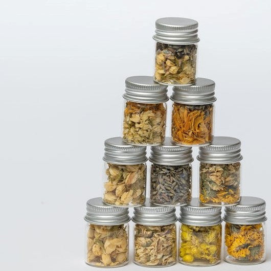 פרחים מיובשים לקישוט - 2 יחידות