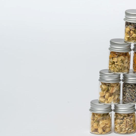 פרחים מיובשים לקישוט - 2 יחידות