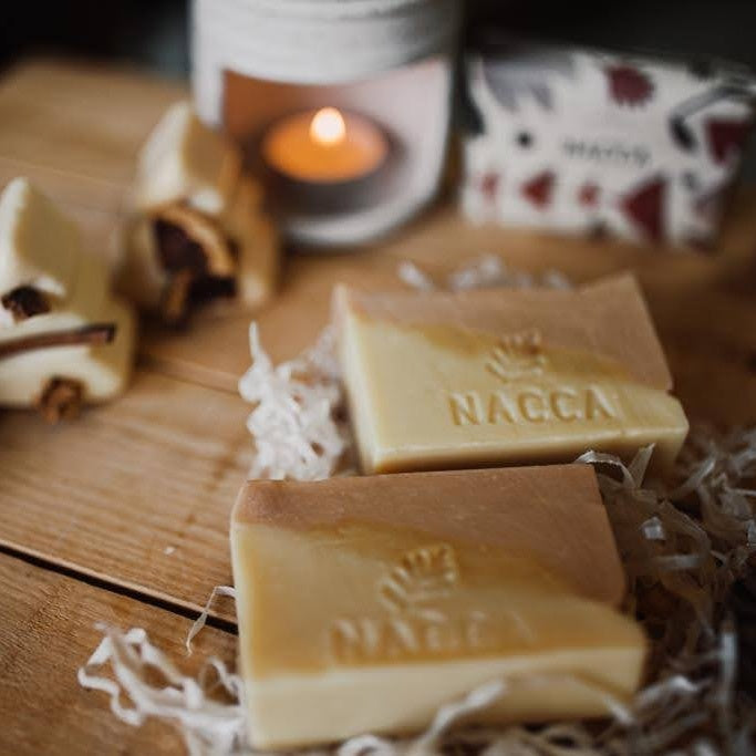 סבון טבעי מוצק ברוש בשילוב חימר אדום